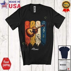Custom Name Daddy Guitar; Amazing Father’s Day Guitarist; Family Vintage T-Shirt