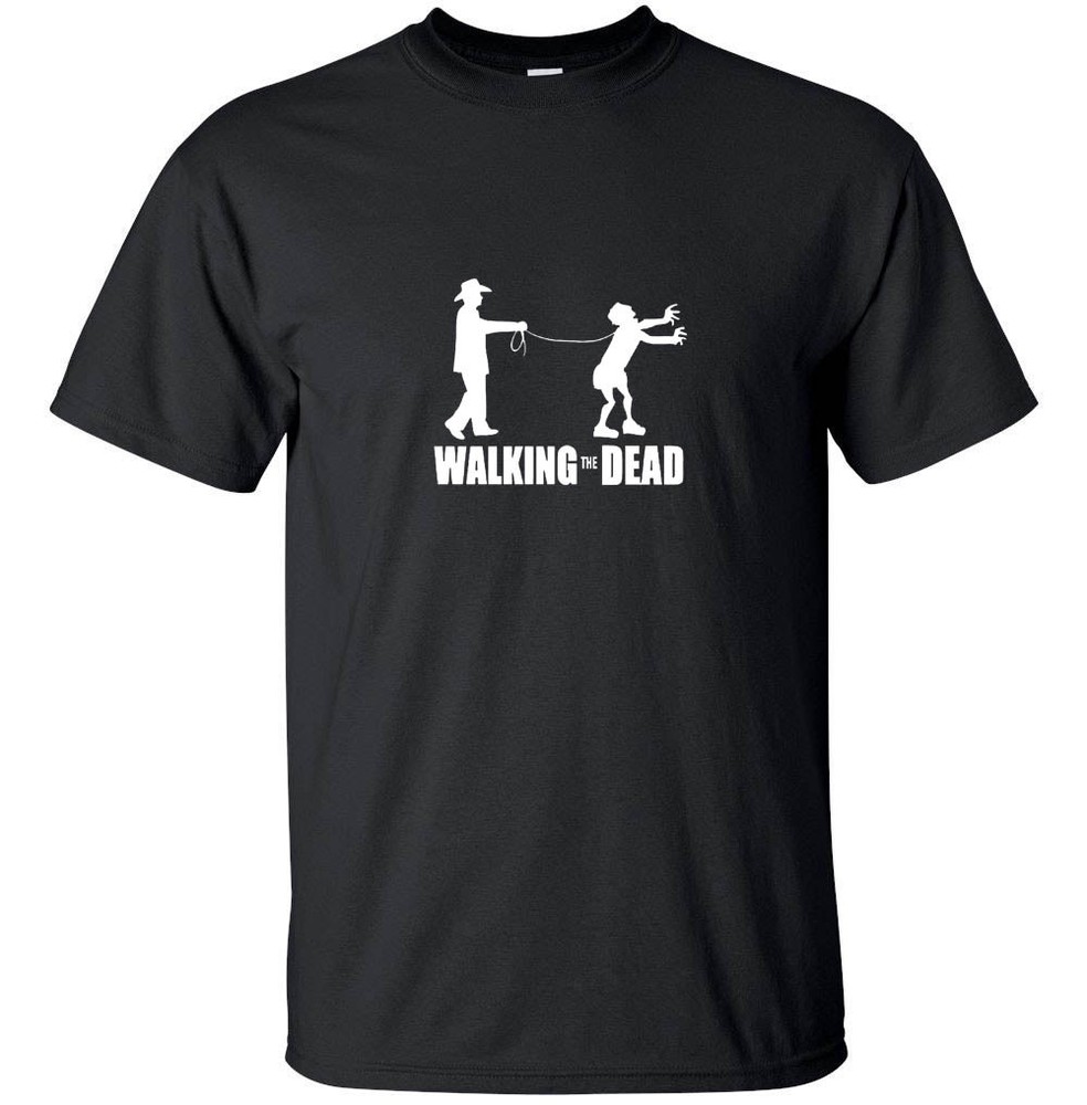 Walking the Dead – Funny Zombie Walking the Dead T-Shirt Black White Custom Size