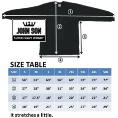 Plain Thermal T-shirts BULK Round Neck [ JOHN SON ] Super Heavy Weight [S ~ 5XL]