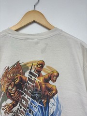 Vintage Y2K 2001 Dragonball Z Shirt Goku Vs Vageta Size Large White Grail
