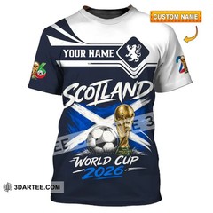 Unisex Shirt – Custom Scotland World Cup 2026 3D Shirt VK13823