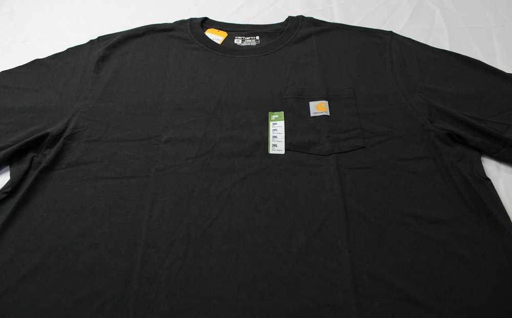 Carhartt Men’s Tall Loose Fit Short Sleeve Pocket T-Shirt EJ3 Black Size 3XL