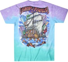 NEW Grateful Dead Liquid Blue Ship of Fools S M L 2X 4X 5X 6X Tie Dye