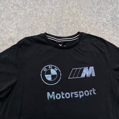 Puma T Shirt Mens XL Black BMW M Motorsport Graphic Tee Racing