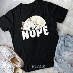 Korean Jindo Nope Funny Lazy Pet Dog Cute T Shirt Unisex T shirt
