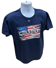 Ford F-150 Navy Blue Distressed American Flag T-Shirt