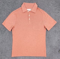 Men’s Polo Shirts Short Sleeve MEDIUM Green Orange 2 PACK Goodfellow 100% Cotton