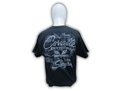 Chevrolet Corvette All Year Logo C1-C8 Graphic Black T-Shirt Official Licensed