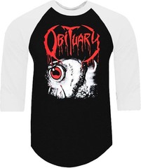 Obituary Chopped in Half Death Metal Band Raglan 3/4 Sleeve (Multiple Variation)