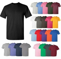 (5 Pack) GILDAN Short Sleeve Mix Colors Plain Blank T Shirts Tee Assorted Mix