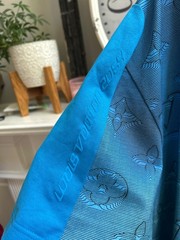 $1750 LOUIS VUITTON Men’s LV Monogram 2054 Intarsia Printed T-Shirt – Blue – XXL