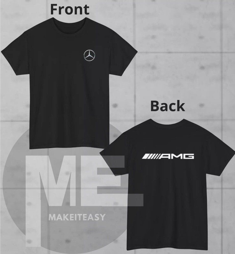 Mercedes Benz AMG t-shirt Front and Back unisex tee fan gift