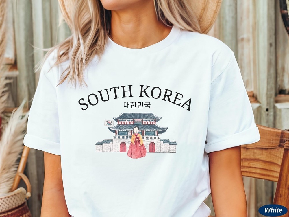 South Korea T-Shirt Travel Gift for South Korea Trip Lovers Souvenir Tee