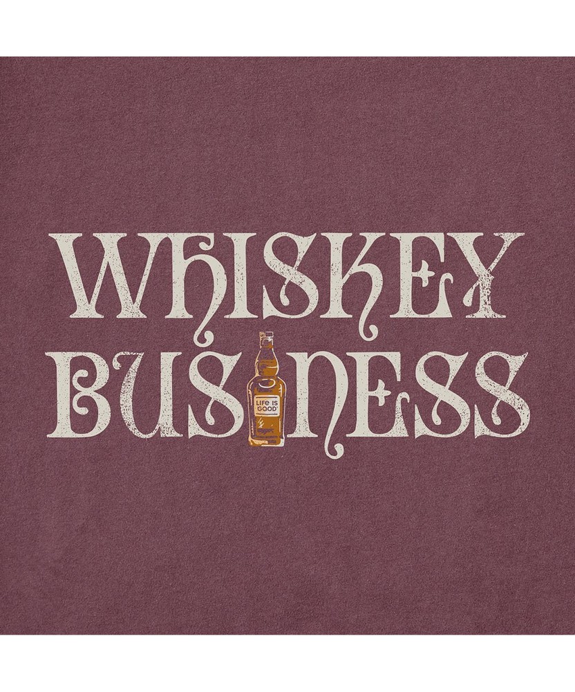 NWT Men’s Life Is Good Whiskey Business Brown LITE SS Crusher Tee