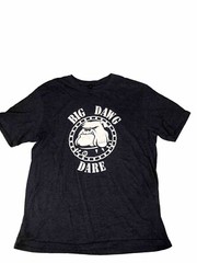 District Made Mens Graphic Big Dawg Dare Printed T-shirt Medium Short Sleeve