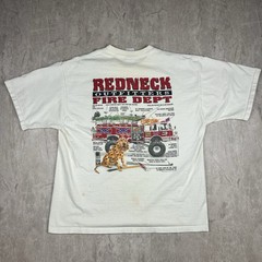 Vintage Redneck Fire Dept T-Shirt Country Music Cowboy Garth Men’s Size XL