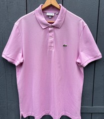 NWT Lacoste Polo Shirt Men’s (XXL) Short Sleeve Classic Alligator Pink Slim Fit