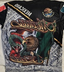 MEXICAN PRIDE MEXICANO FLAG EAGLE SNAKE CACTUS AZTEC MEXICO T-SHIRT SHIRT