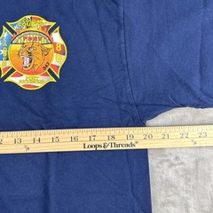 Collectible FDNY Port Richmond Cougar Country Navy Blue Graphic T-Shirt Mens L