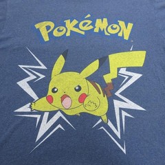 Pokemon Pikachu T-Shirt Men’s XL Graphic Tee Navy Blue Short SleeveAnime Vintage