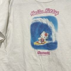 Vintage Hello Kitty Hawaii Surfing T Shirt