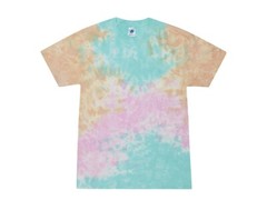 Multi-Color Rainbow New Tie Dye T-Shirts, Kids and Adult S to 5XL, Cotton 100%