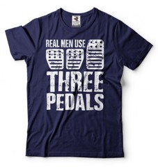 Manual Transmission Car T-shirt Three Pedals Sports Car Birthday Gift Mens Tee