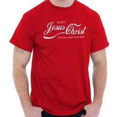 Enjoy Jesus Christ Christian Religious Gift Adult Short Sleeve Crewneck Tee