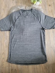 Patagonia Ridge Flow Shirt Men’s Small Gray Running/Trail Breathable Quick Dry