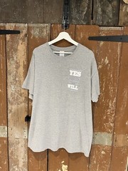 Gildan Men’s Grey Heavy Cotton T-Shirt Top Adult Teen Logo Size XL