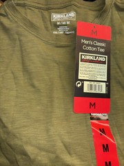 Kirkland Signature Men’s Classic Cotton Crew Neck T Shirt (Green, MEDIUM) NWOT
