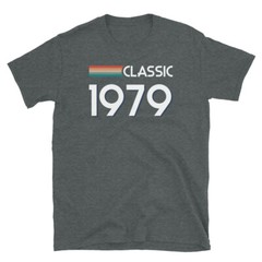 Classic Retro Inspired Graphic Birthday 1979 Vintage Short-Sleeve Unisex T-Shirt