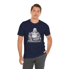 Laughing Buddha T-Shirt | Happy Budai Hotei Zen Buddhism Graphic Tee Shirt
