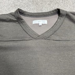Lady White Co. LW-C Shirt Mens Size Medium 38 Gray V-Neck Cotton Rayon Blend