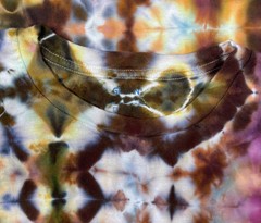 Handmade Ice Tie Dye T-Shirt 2XL Mens Womens Soft Cotton Red Green Glitch