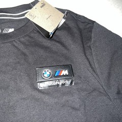 Puma BMW Motorsport MMS Racer Logo Men’s T Shirt Black Sz L $40 NEW