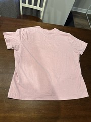 Banana Republic Premium Wash Men’s XL Pink Solid V-Neck Short Sleeve T-Shirt