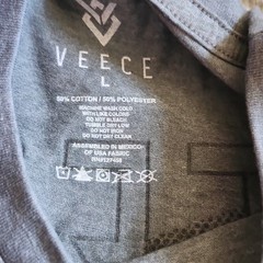 Veece Embodiment S/S Tee Men’s Gray Reflective Logo Graphic Crew Neck Tee L