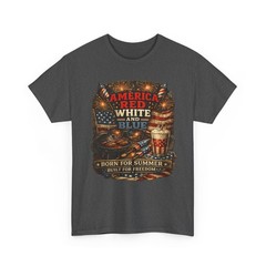 America Red White and Blue T-Shirt | Patriotic 4th of July Tee