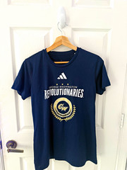 adidas George Washington Revolutionaries Navy Graphic Crew Neck T-Shirt Size M