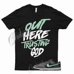 TG T Shirt to Match Dunk Low Retro Green Glow Dark Grey Shadow Lime