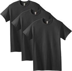 Gildan Men’s Crew Large T-Shirt, White – 3 Count- 6 Count