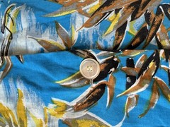 Vtg 60s 70s Weldon Hawaiian Print Mens Shirt Pajama Sz L/XL