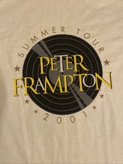 Peter Frampton 2001 Summer Tour t-shirt X-LARGE SEE DESCRIPTION