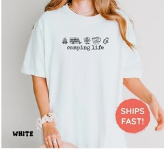 Camping Life Shirts, Camping Shirt, Camper Shirt, Happy Camper T-Shirt