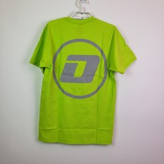 Unbranded Mens Sz S Lime Green Short Sleeve Graphic Observance Autoshop T-Shirt