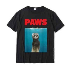Paws Ferret Funny T-Shirt Parody Ferret Lover Gifts Fitness Tight Tops & Tees Fo