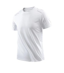 Men’s Quick Dry Sports T Shirt Breathable Running Gym Hiking Fishing Short Sleev