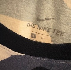 New Nike Camo Tee. Teal, white, black. XL