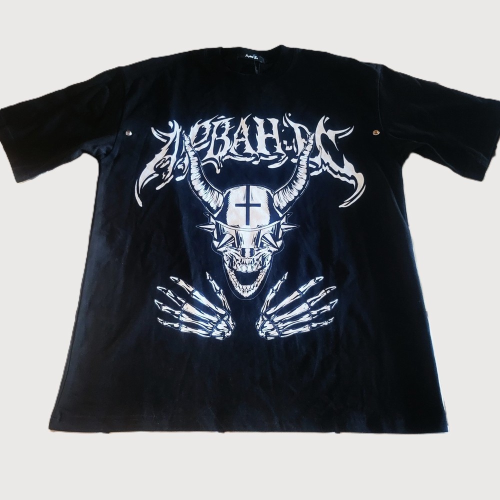Apbah Ec (Blind Box Designer) Ghost Rider Black Short Sleeve – Men’s Size M
